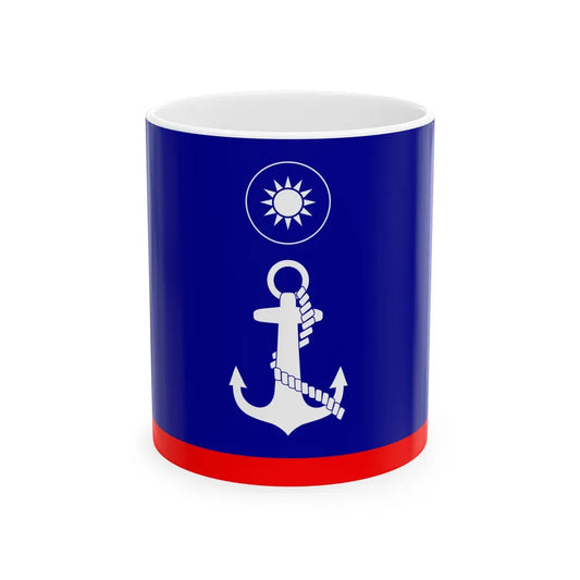 ROCN Fleet Deputy Commanders Flag 1962 (China) White Coffee Mug 11oz - Go Mug Yourself