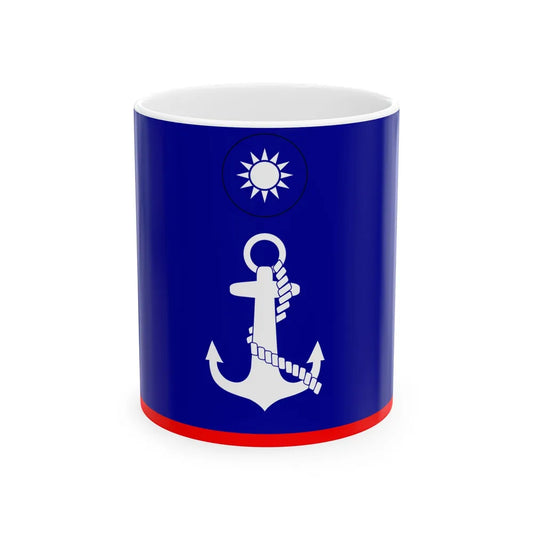 ROCN Fleet Deputy Commanders Flag (China) White Coffee Mug 11oz - Go Mug Yourself
