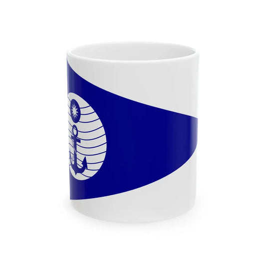 ROCN Navigating Battle Ship Pennant (China) White Coffee Mug 11oz - Go Mug Yourself