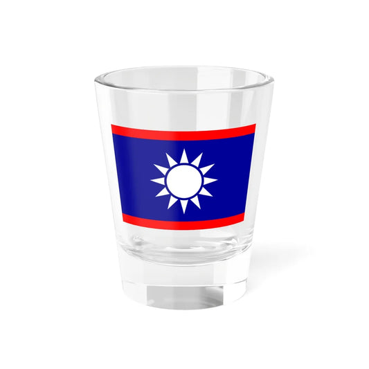 ROCN Rear Admirals Flag 1929 (China) Shot Glass 1.5oz 1.5oz - Go Mug Yourself
