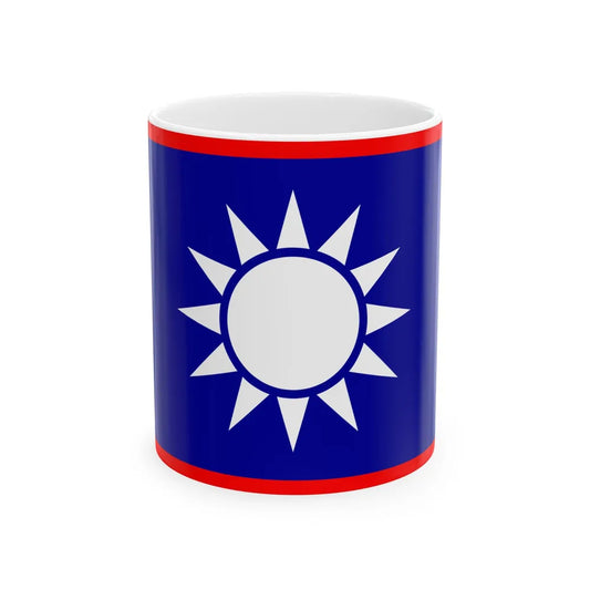 ROCN Rear Admirals Flag 1929 (China) White Coffee Mug 11oz - Go Mug Yourself