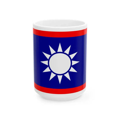ROCN Rear Admirals Flag (China) White Coffee Mug 15oz - Go Mug Yourself