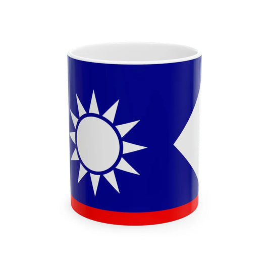 ROCN Senior Officers Flag 1929 (China) White Coffee Mug 11oz - Go Mug Yourself