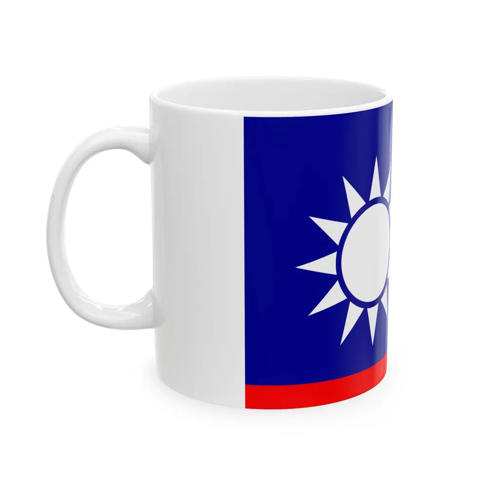ROCN Senior Officers Flag 1929 (China) White Coffee Mug - Go Mug Yourself