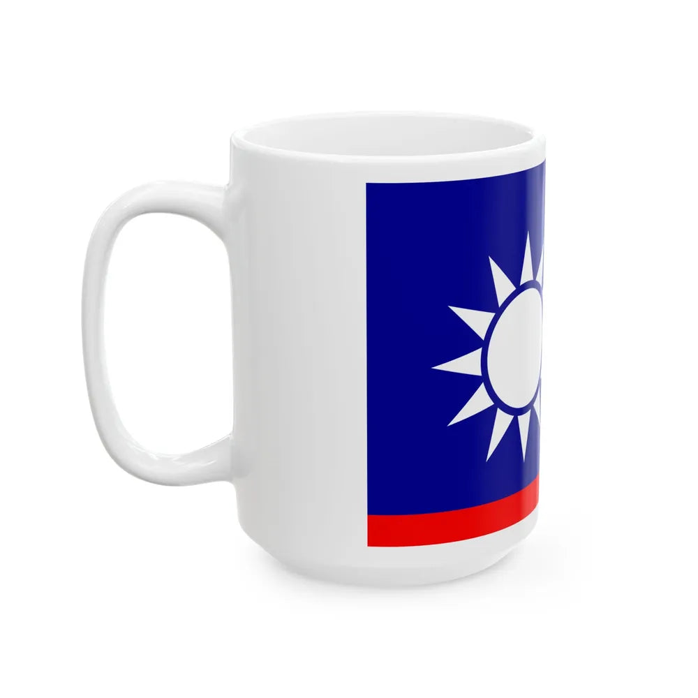 ROCN Senior Officers Flag 1929 (China) White Coffee Mug - Go Mug Yourself