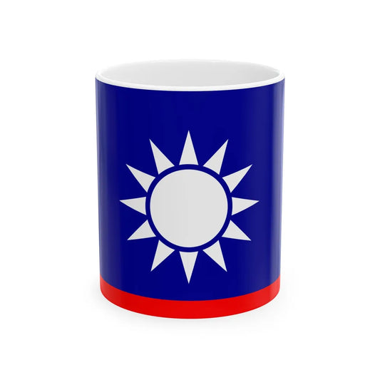 ROCN Vice Admirals Flag (China) White Coffee Mug 11oz - Go Mug Yourself
