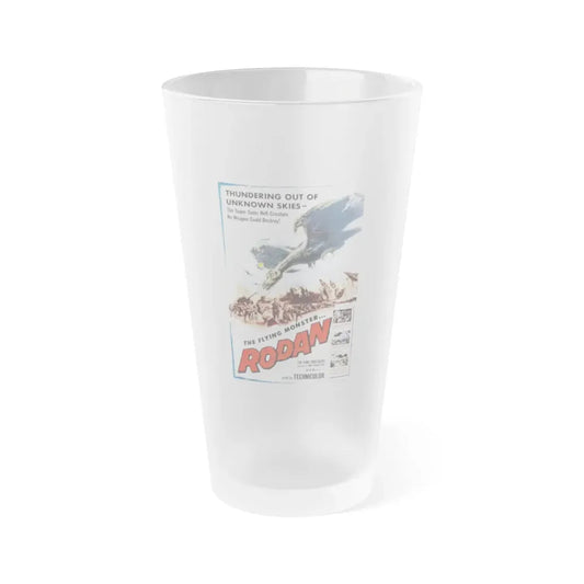 RODAN 1956 Movie Poster - Frosted Pint Glass 16oz 16oz Frosted - Go Mug Yourself