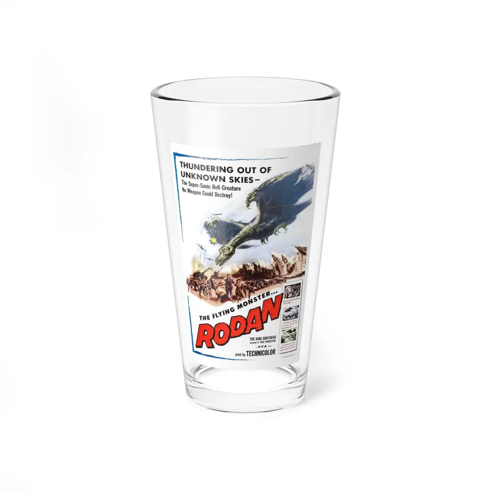 RODAN 1956 Movie Poster - Pint Glass 16oz-16oz-Go Mug Yourself