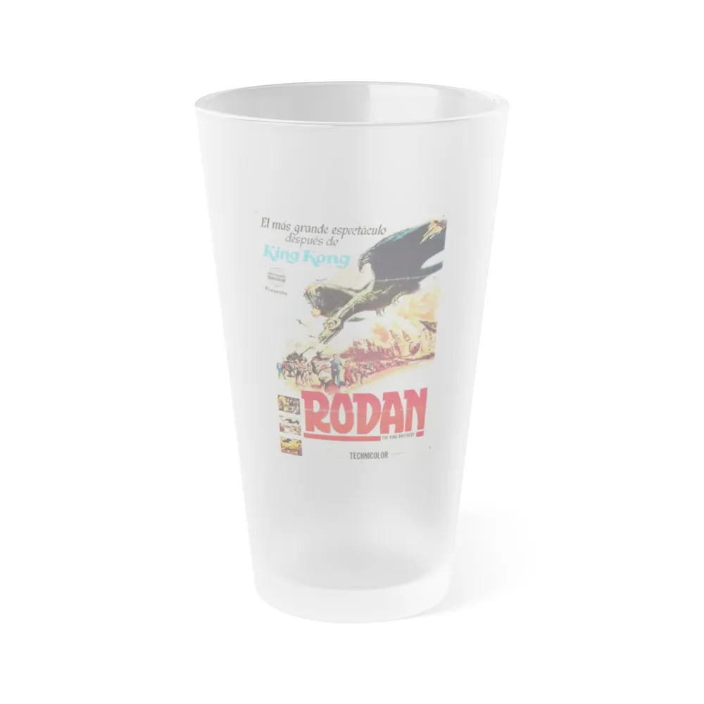 RODAN (2) 1956 Movie Poster - Frosted Pint Glass 16oz-16oz-Frosted-Go Mug Yourself