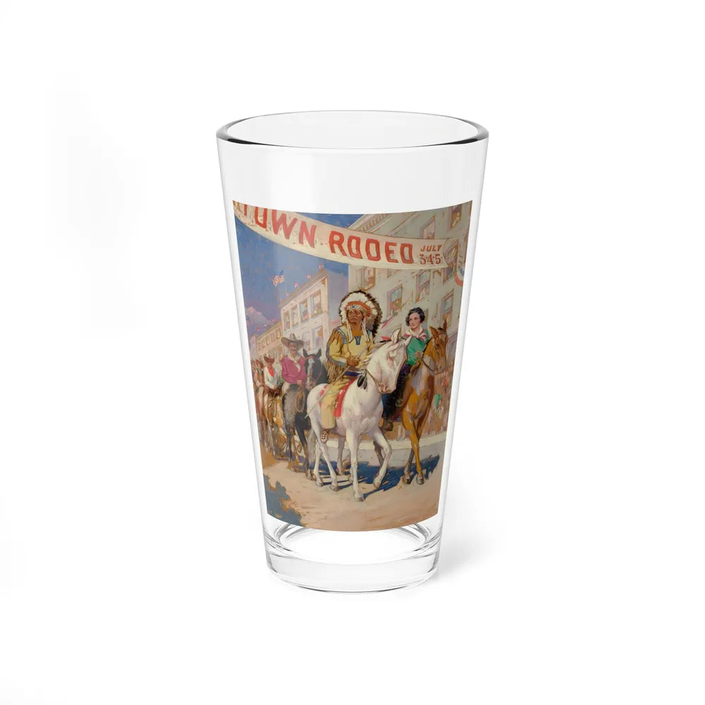 Rodeo Parade (Magazine Illustration) Pint Glass 16oz-16oz-Go Mug Yourself