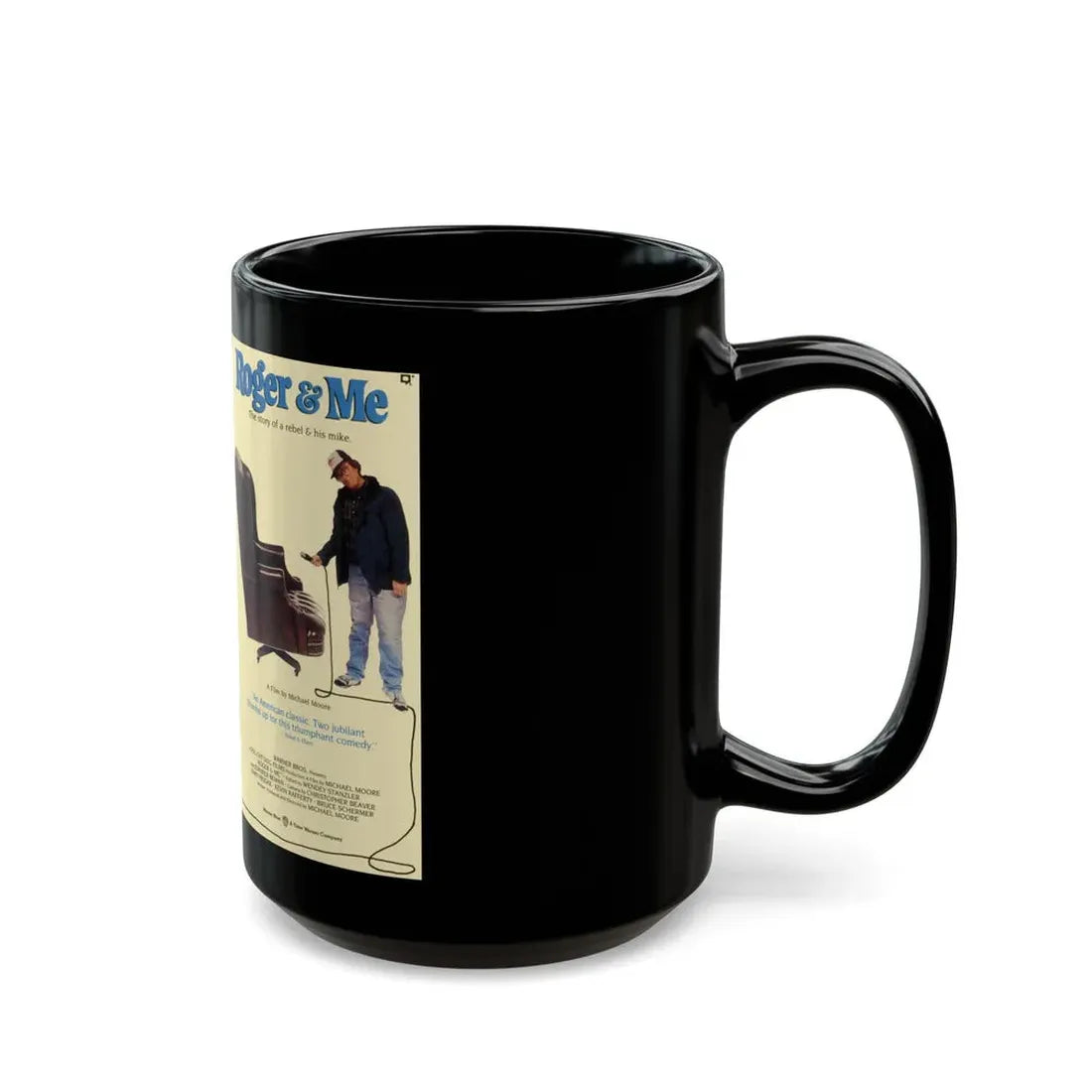 ROGER AND ME (VHS COVER) - Black Coffee Mug - Go Mug Yourself