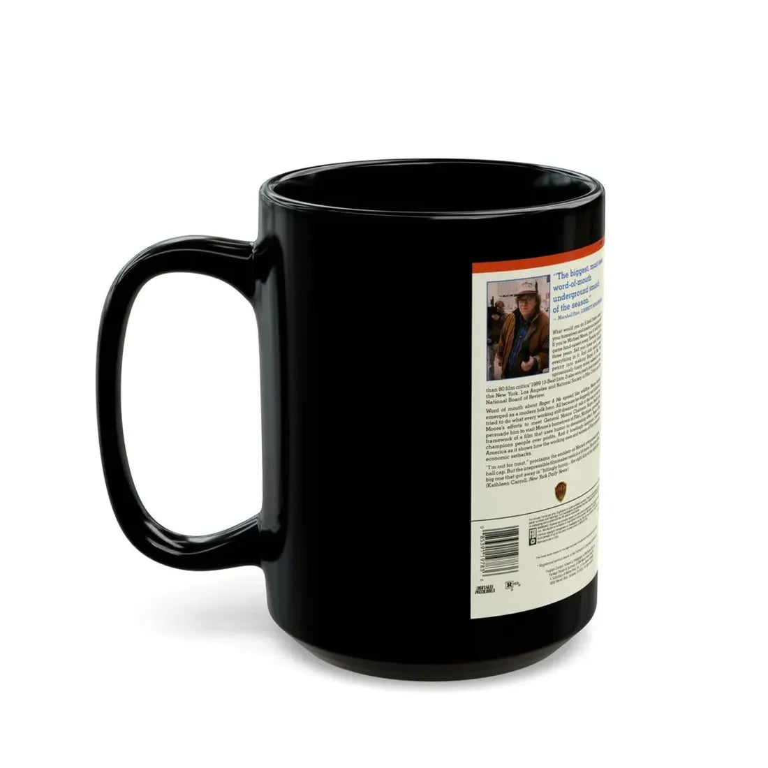 ROGER AND ME (VHS COVER) - Black Coffee Mug - Go Mug Yourself