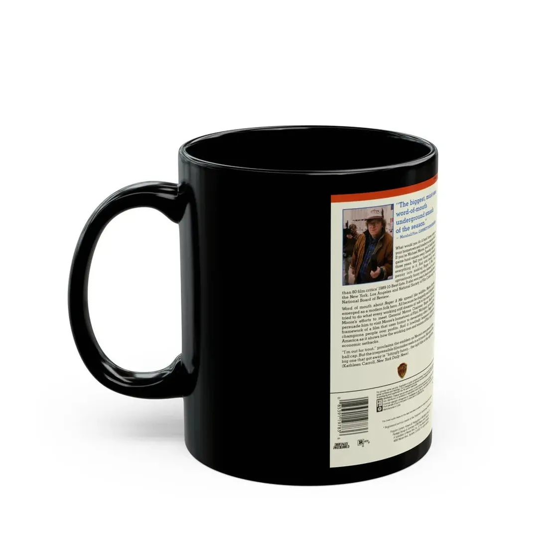 ROGER AND ME (VHS COVER) - Black Coffee Mug - Go Mug Yourself