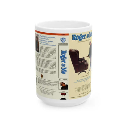 ROGER AND ME (VHS COVER) - White Coffee Mug 15oz - Go Mug Yourself
