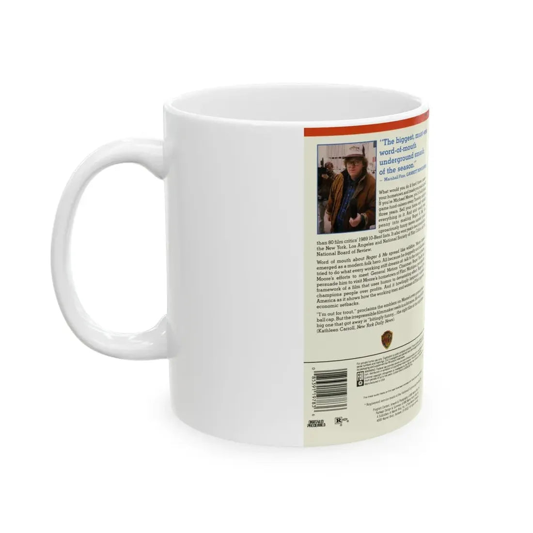 ROGER AND ME (VHS COVER) - White Coffee Mug - Go Mug Yourself