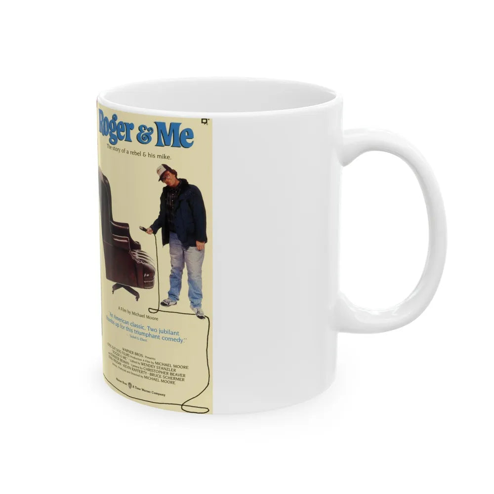 ROGER AND ME (VHS COVER) - White Coffee Mug-Go Mug Yourself