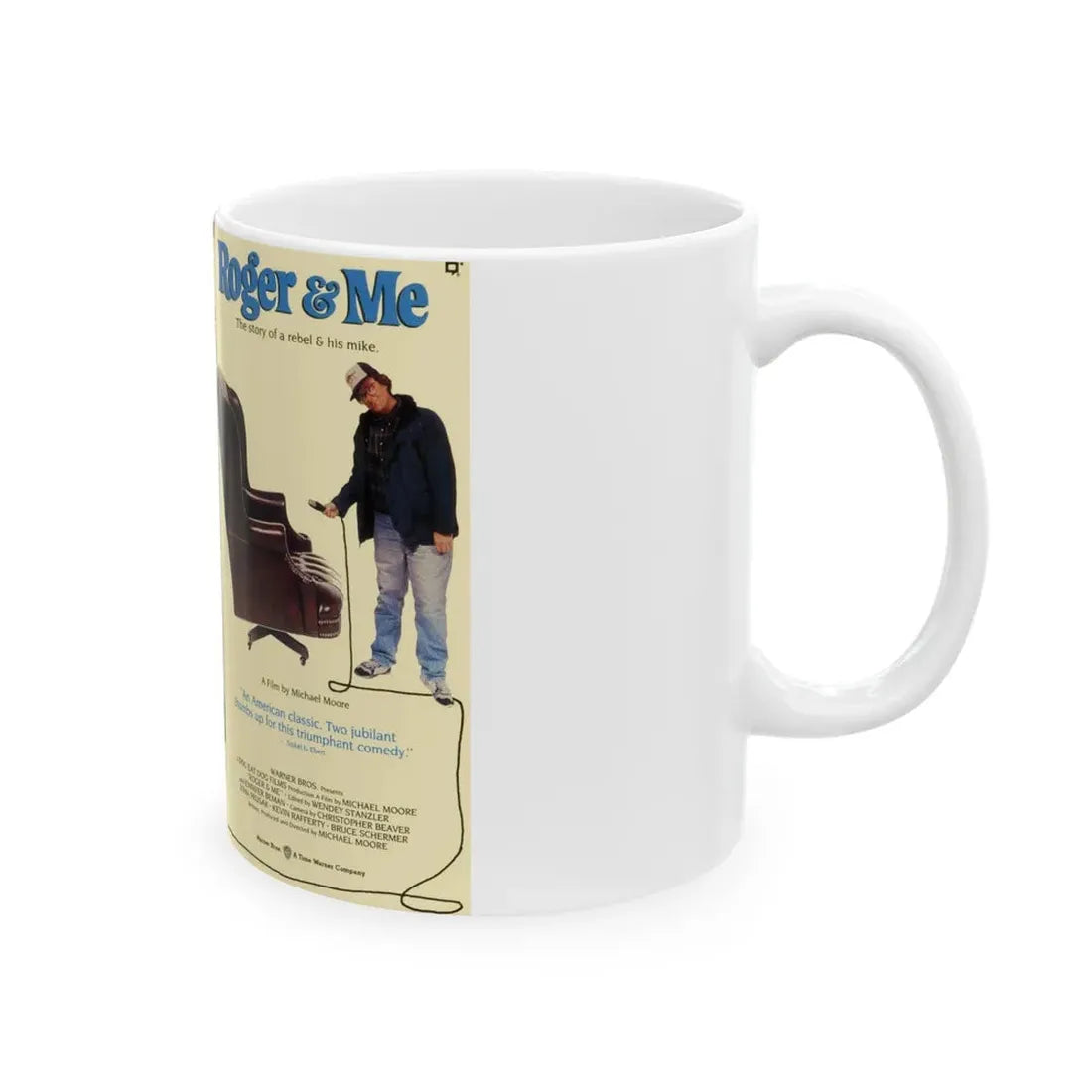 ROGER AND ME (VHS COVER) - White Coffee Mug - Go Mug Yourself