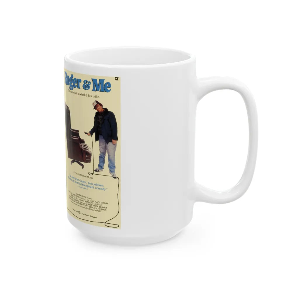 ROGER AND ME (VHS COVER) - White Coffee Mug-Go Mug Yourself