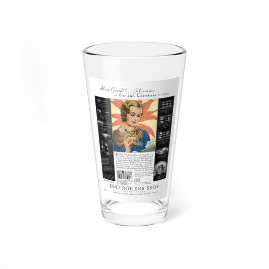 Roger Bros ad, Ladies' Home Journal, December 1931 (Magazine Illustration) Pint Glass 16oz-16oz-Go Mug Yourself