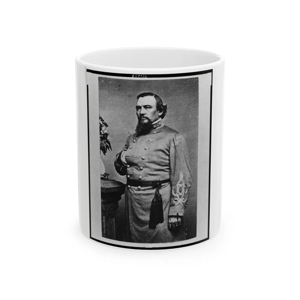 Roger Weightman Hanson, Three-Quarter Length Portrait, Standing, Facing Left (U.S. Civil War) White Coffee Mug-11oz-Go Mug Yourself