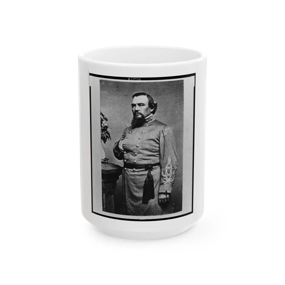 Roger Weightman Hanson, Three-Quarter Length Portrait, Standing, Facing Left (U.S. Civil War) White Coffee Mug-15oz-Go Mug Yourself