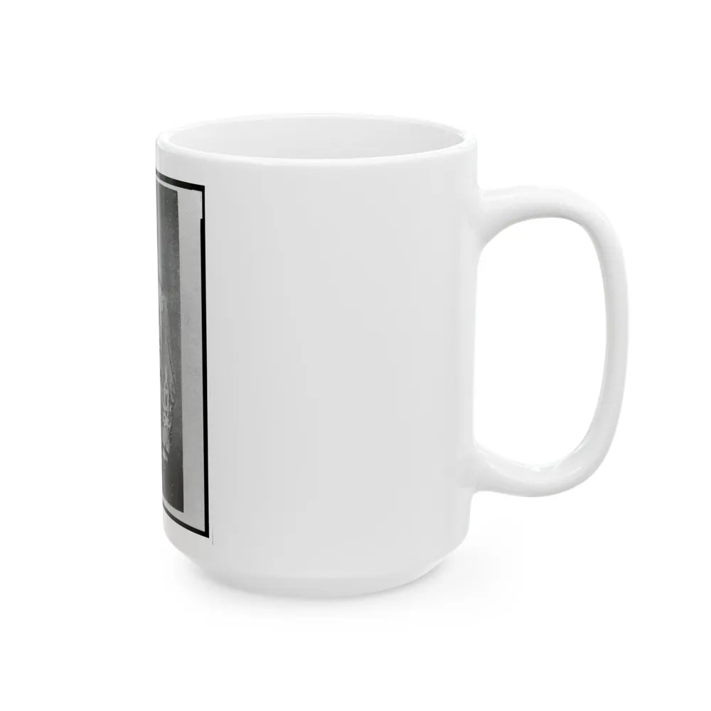 Roger Weightman Hanson, Three-Quarter Length Portrait, Standing, Facing Left (U.S. Civil War) White Coffee Mug-Go Mug Yourself