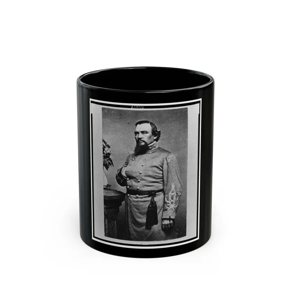 Roger Weightman Hanson, Three-Quarter Length Portrait, Standing, Facing Left (U.S. Civil War) Black Coffee Mug 11oz - Go Mug Yourself