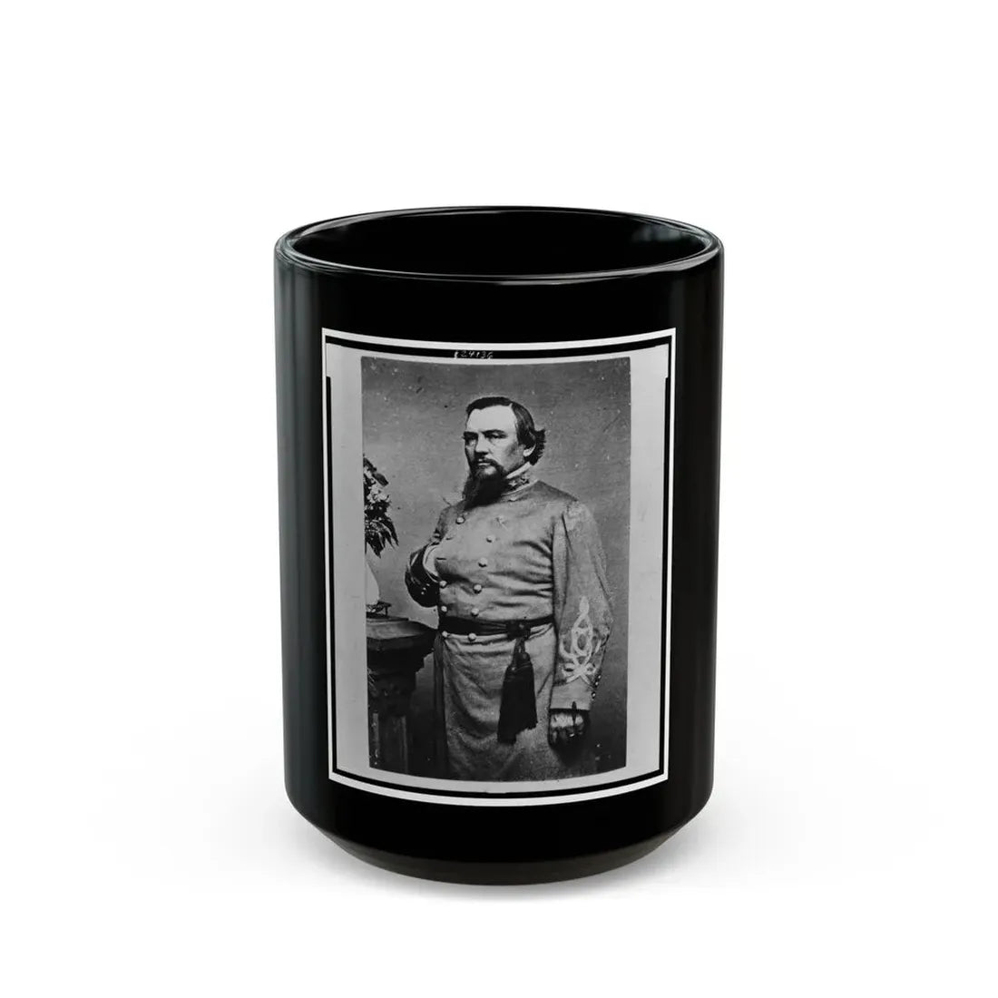 Roger Weightman Hanson, Three-Quarter Length Portrait, Standing, Facing Left (U.S. Civil War) Black Coffee Mug 15oz - Go Mug Yourself