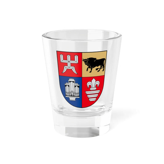 Rokiškis COA (Lithuania) (Coat of Arms) Shot Glass 1.5oz 1.5oz - Go Mug Yourself