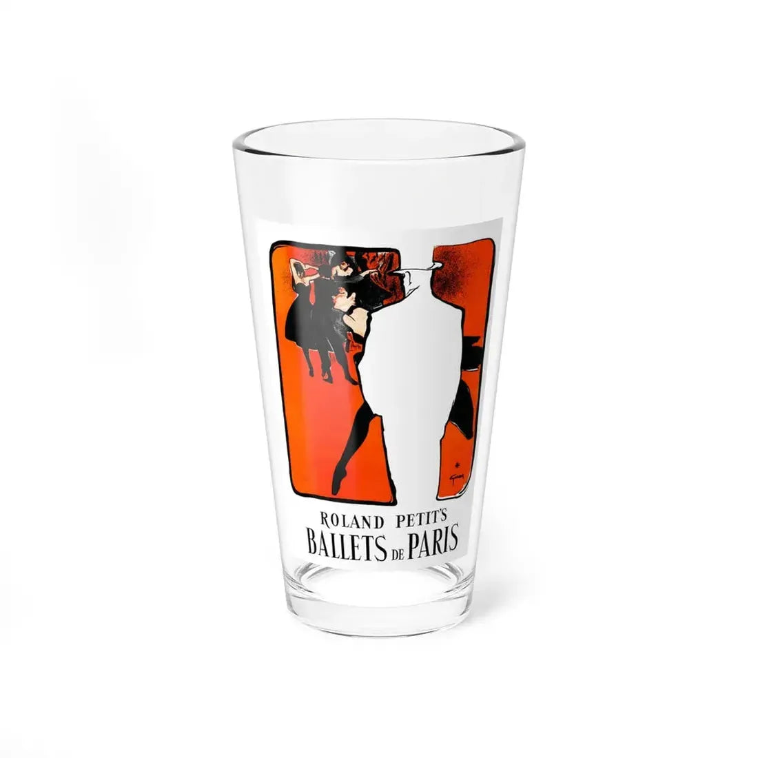 Roland Petit's Ballets de Paris (Magazine Illustration) Pint Glass 16oz 16oz - Go Mug Yourself