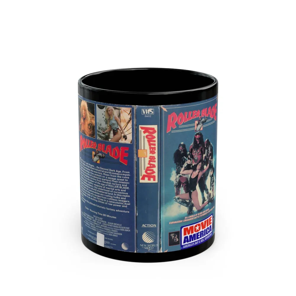 ROLLER BLADE (VHS COVER) - Black Coffee Mug-11oz-Go Mug Yourself