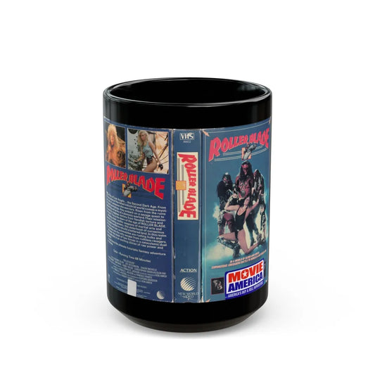 ROLLER BLADE (VHS COVER) - Black Coffee Mug-15oz-Go Mug Yourself