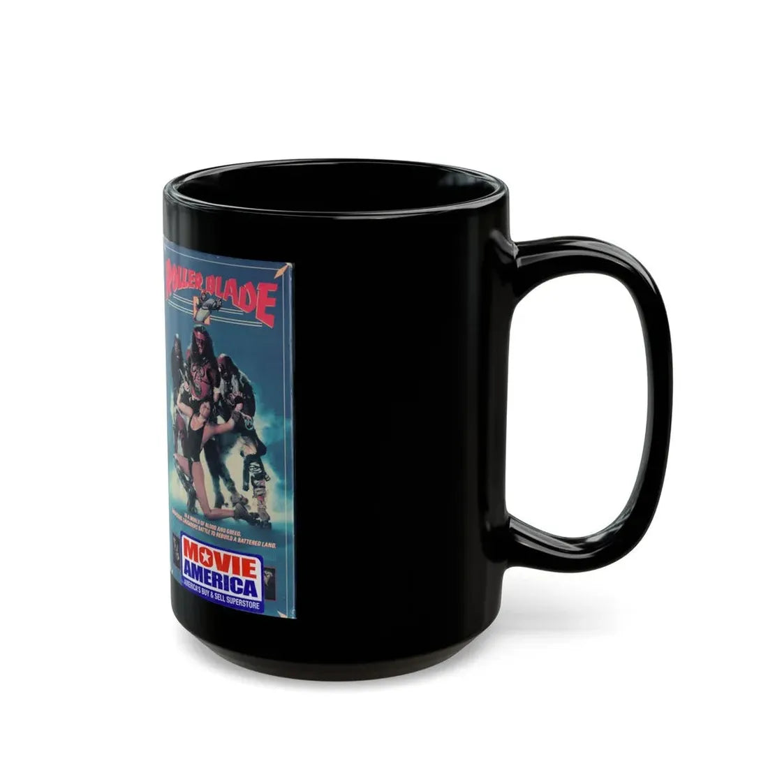 ROLLER BLADE (VHS COVER) - Black Coffee Mug - Go Mug Yourself