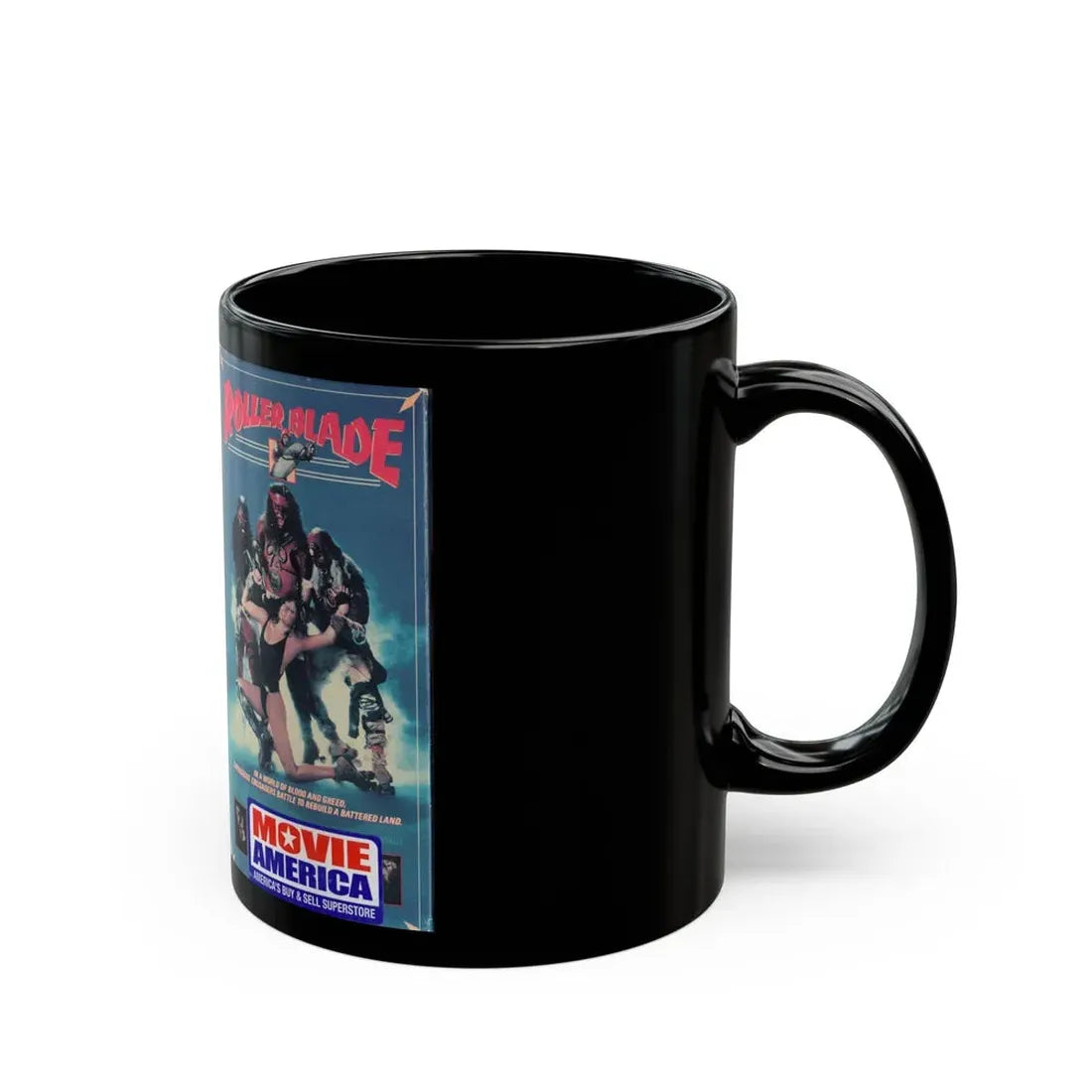 ROLLER BLADE (VHS COVER) - Black Coffee Mug - Go Mug Yourself