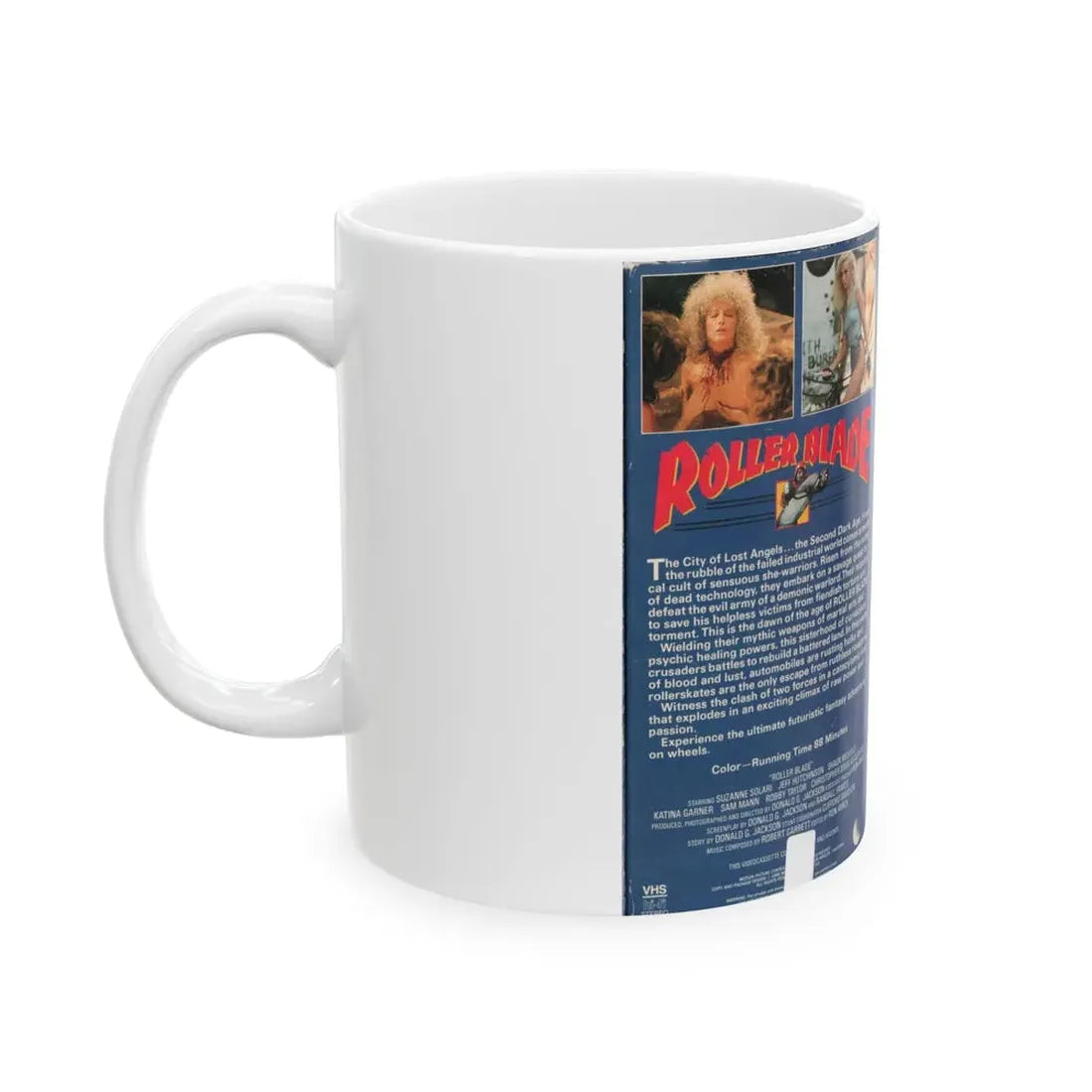 ROLLER BLADE (VHS COVER) - White Coffee Mug - Go Mug Yourself