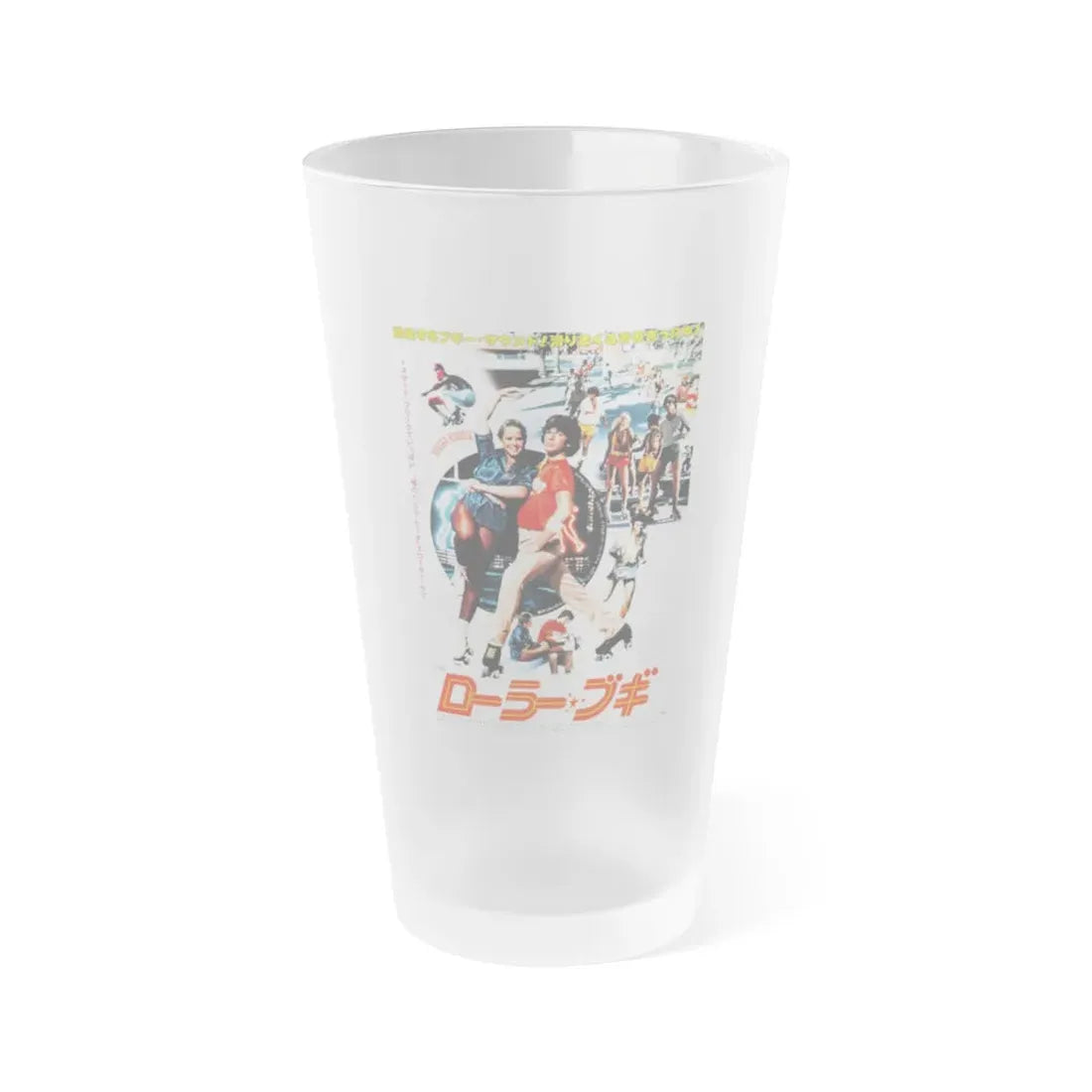 ROLLER BOOGIE (2) 1979 Movie Poster - Frosted Pint Glass 16oz 16oz Frosted - Go Mug Yourself
