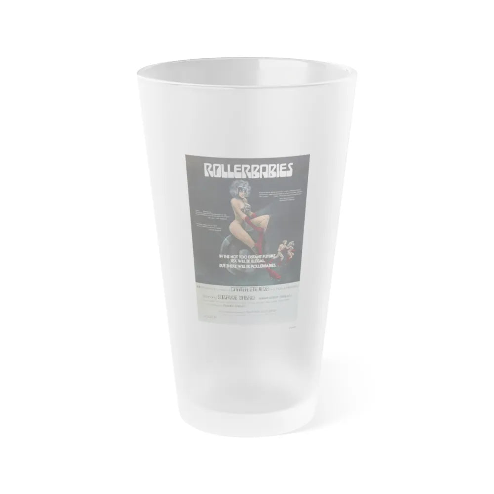 ROLLERBABIES 1976 Movie Poster - Frosted Pint Glass 16oz-16oz-Frosted-Go Mug Yourself