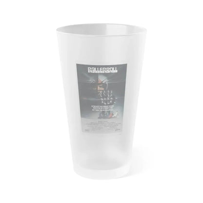 ROLLERBALL 1975 Movie Poster - Frosted Pint Glass 16oz 16oz Frosted - Go Mug Yourself