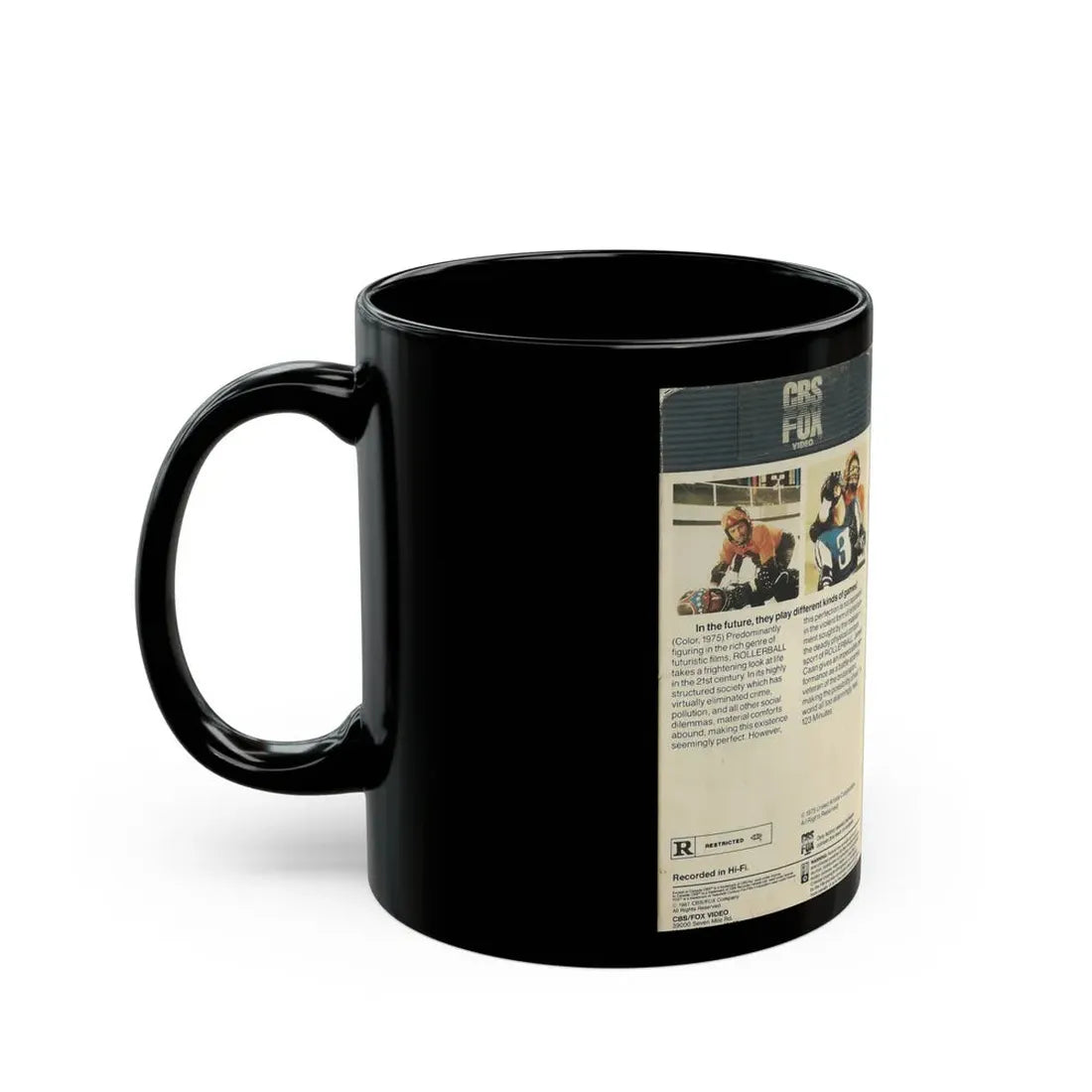 ROLLERBALL (VHS COVER) - Black Coffee Mug - Go Mug Yourself