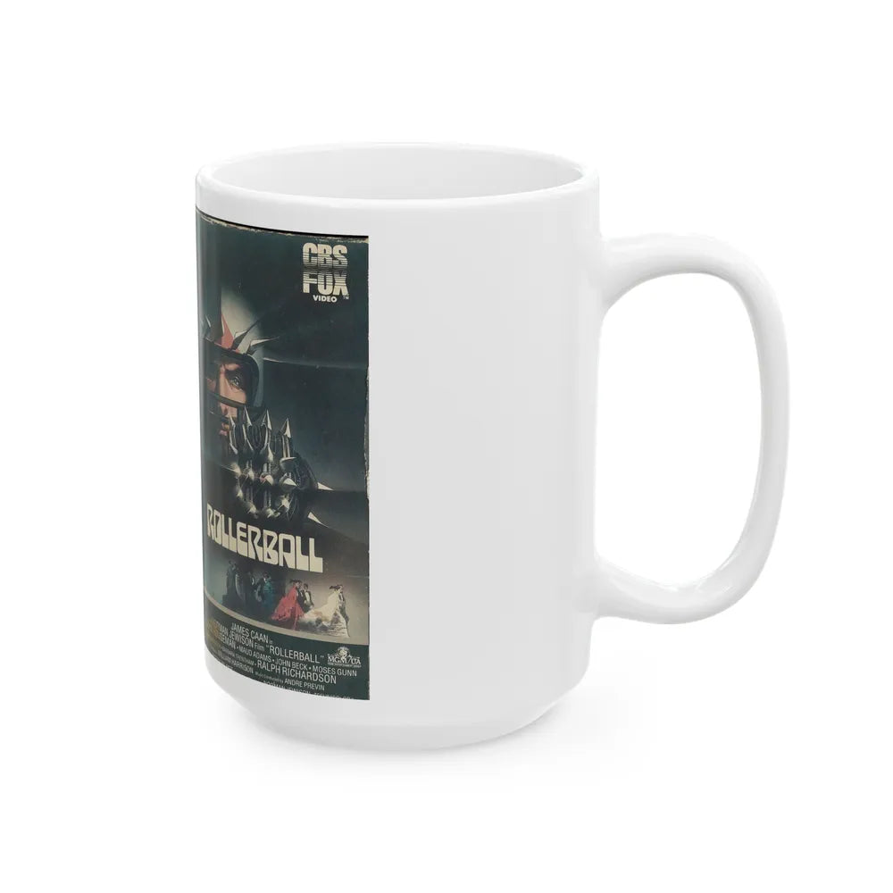 ROLLERBALL (VHS COVER) - White Coffee Mug-Go Mug Yourself