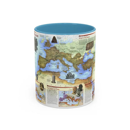 Roman Empire (1997) (Map) Accent Coffee Mug 11oz Light Blue - Go Mug Yourself