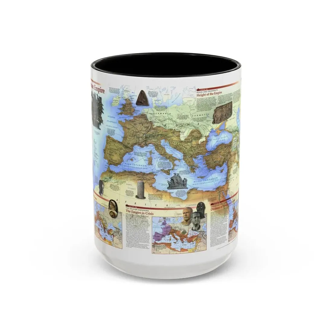 Roman Empire (1997) (Map) Accent Coffee Mug 15oz Black - Go Mug Yourself