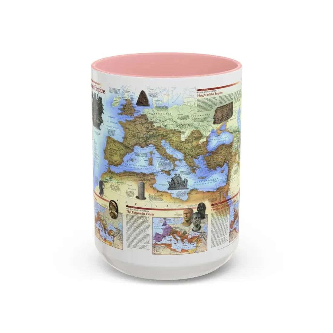 Roman Empire (1997) (Map) Accent Coffee Mug 15oz Pink - Go Mug Yourself