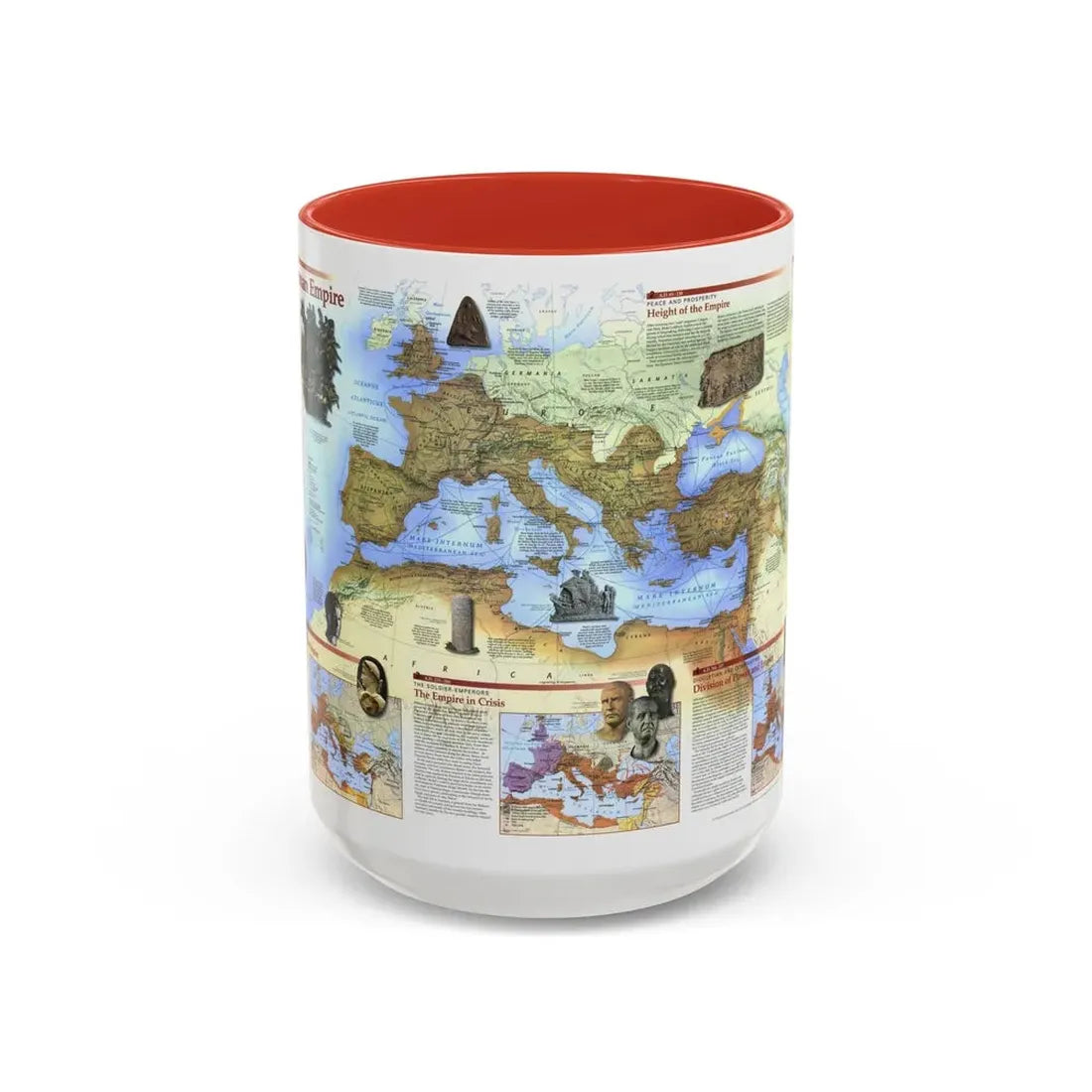 Roman Empire (1997) (Map) Accent Coffee Mug 15oz Red - Go Mug Yourself