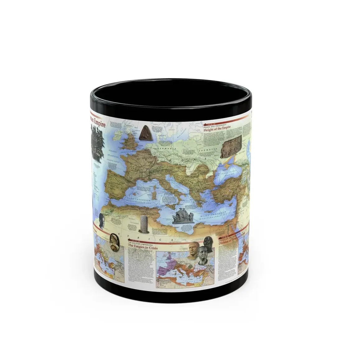 Roman Empire (1997) (Map) Black Coffee Mug 11oz - Go Mug Yourself