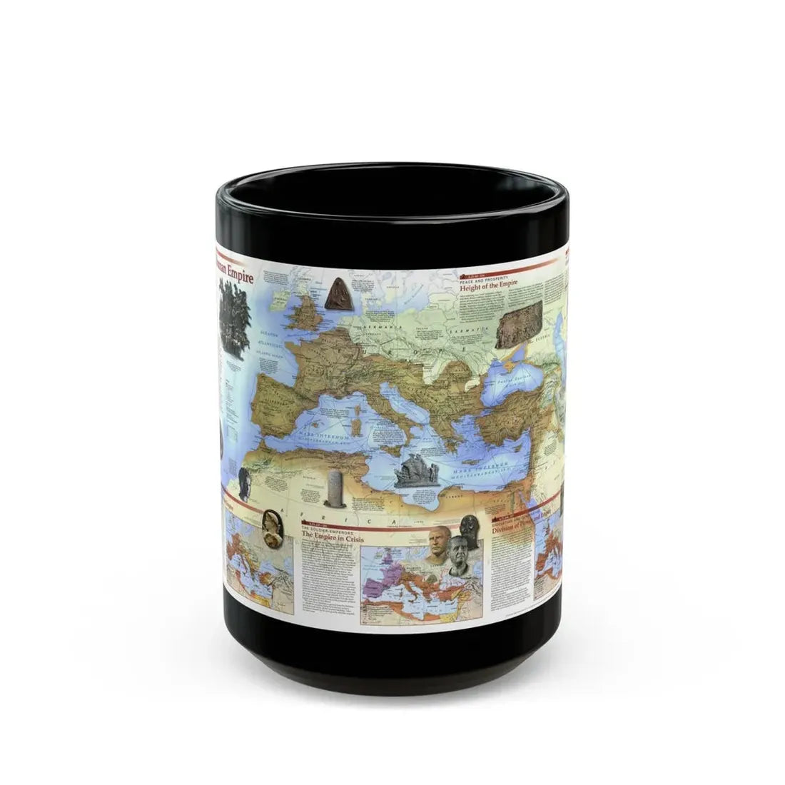Roman Empire (1997) (Map) Black Coffee Mug 15oz - Go Mug Yourself