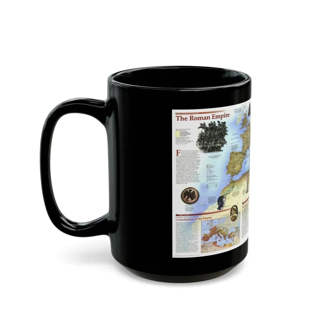 Roman Empire (1997) (Map) Black Coffee Mug - Go Mug Yourself