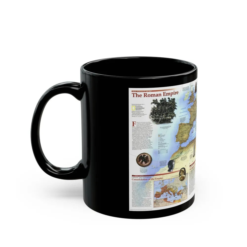 Roman Empire (1997) (Map) Black Coffee Mug-Go Mug Yourself