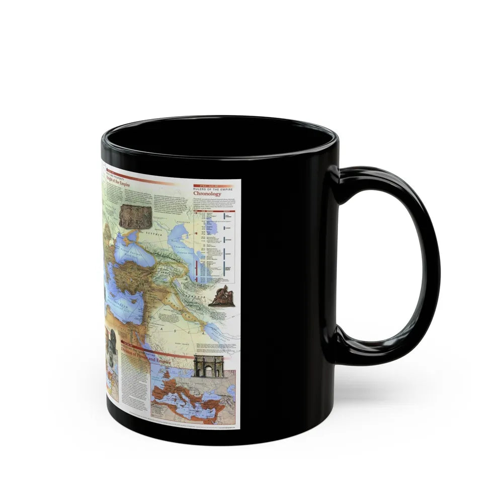 Roman Empire (1997) (Map) Black Coffee Mug-Go Mug Yourself