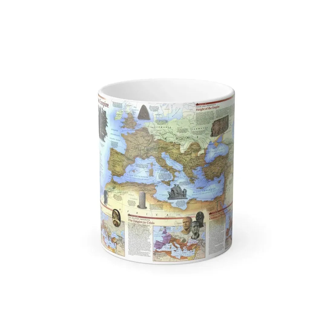 Roman Empire (1997) (Map) Color Changing Mug 11oz Default Title 11oz - Go Mug Yourself